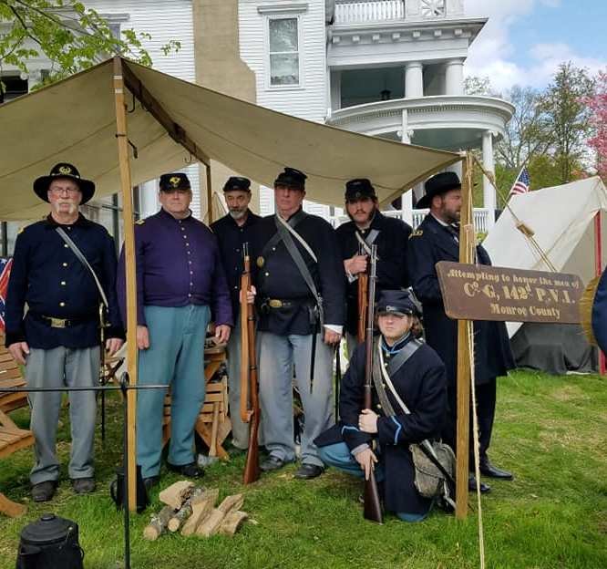The troops from the 142nd Pennsylvania Volunteer Infantry Company G will present an educational day of demonstrations and drills at the Columns Museum on Saturday, May 22.
